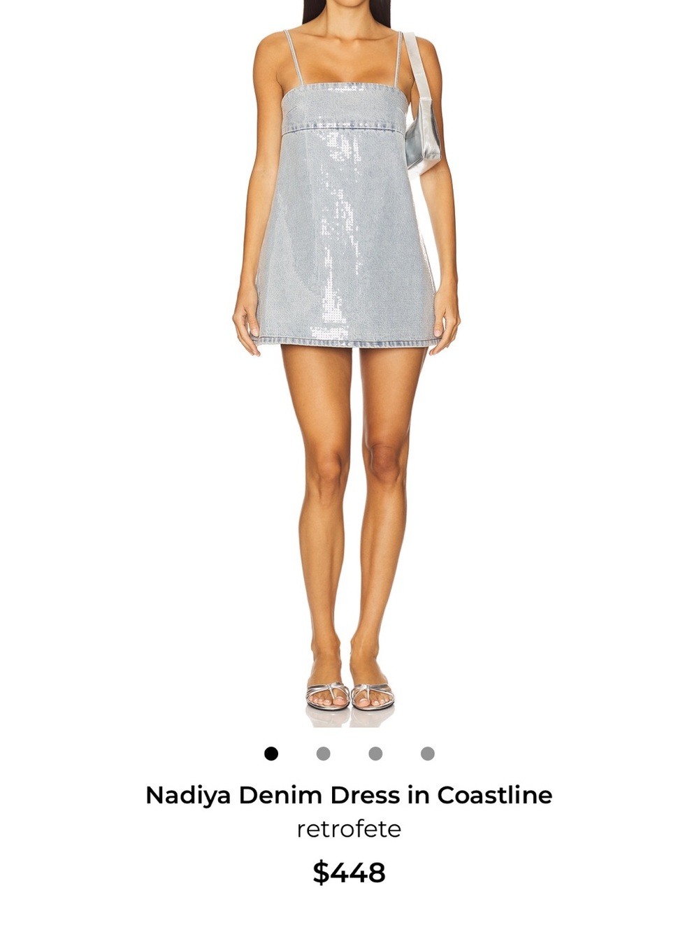 Retrofete Nadiya Denim Dress in Coastline